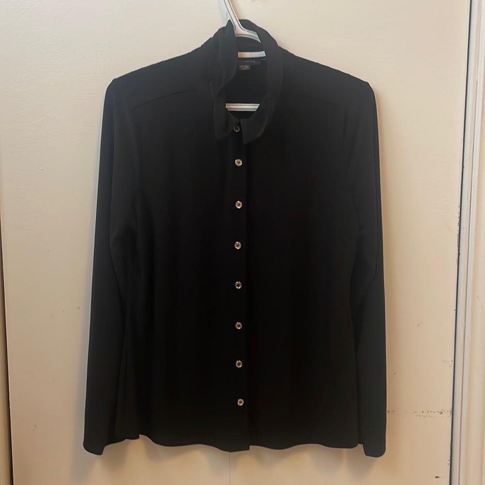 Black Tommy Hilfiger button up blouse
